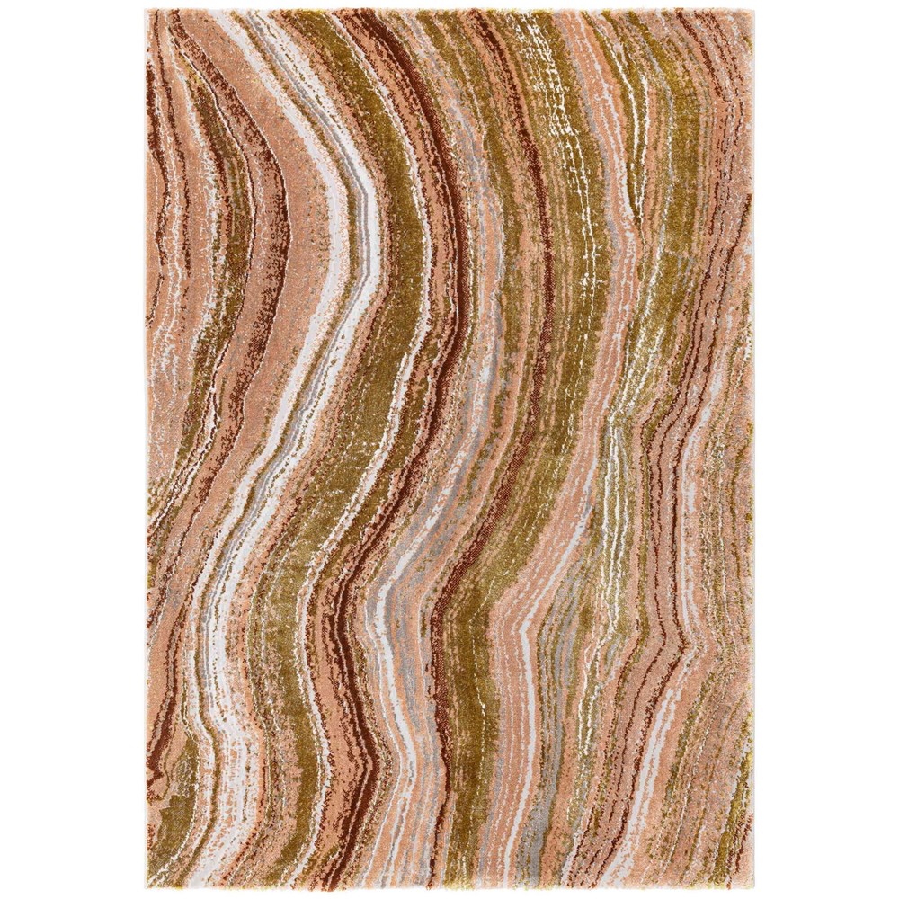 Moda 47124 GC995 Marble Rugs in Pink Gold